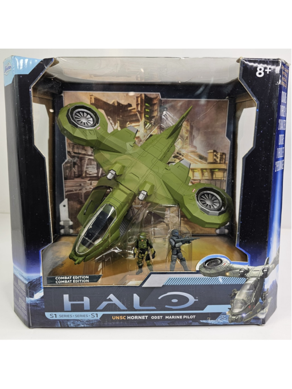 Halo 4 USNC Hornet Combat Edition ODST w Marine Pilot diecast Jada 2014 Open Box